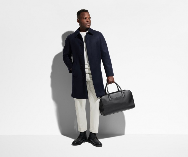 Bolsa Duffle Away Transit Cuero Negros | 91AZ5vvPFt4