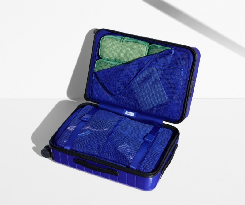 Maleta Away Bigger Carry-On Azules | 01esGtRS1Fl