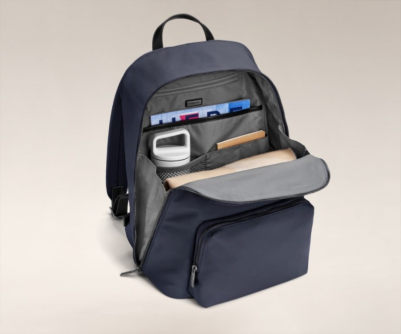 Mochilas Away Front Pocket Azul Marino Azules | V2NM2DobBNV